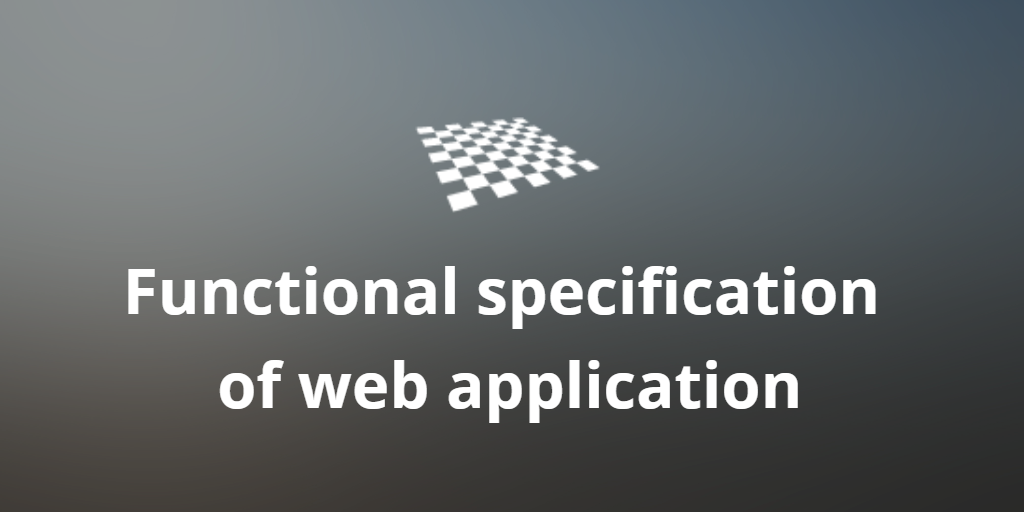 Functional specification of web application (template)